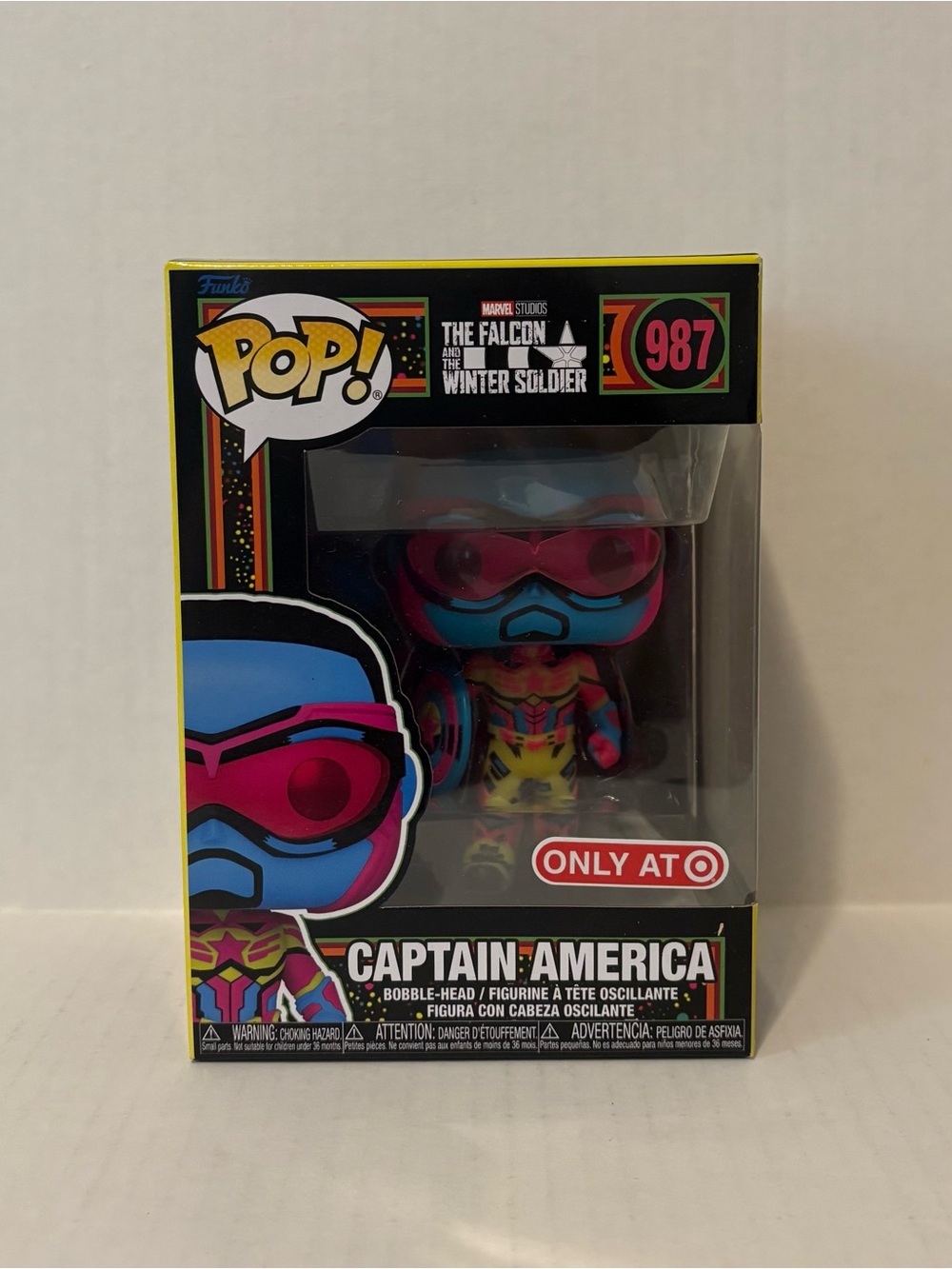 Funko Pop Captain America The Falcon Blacklight